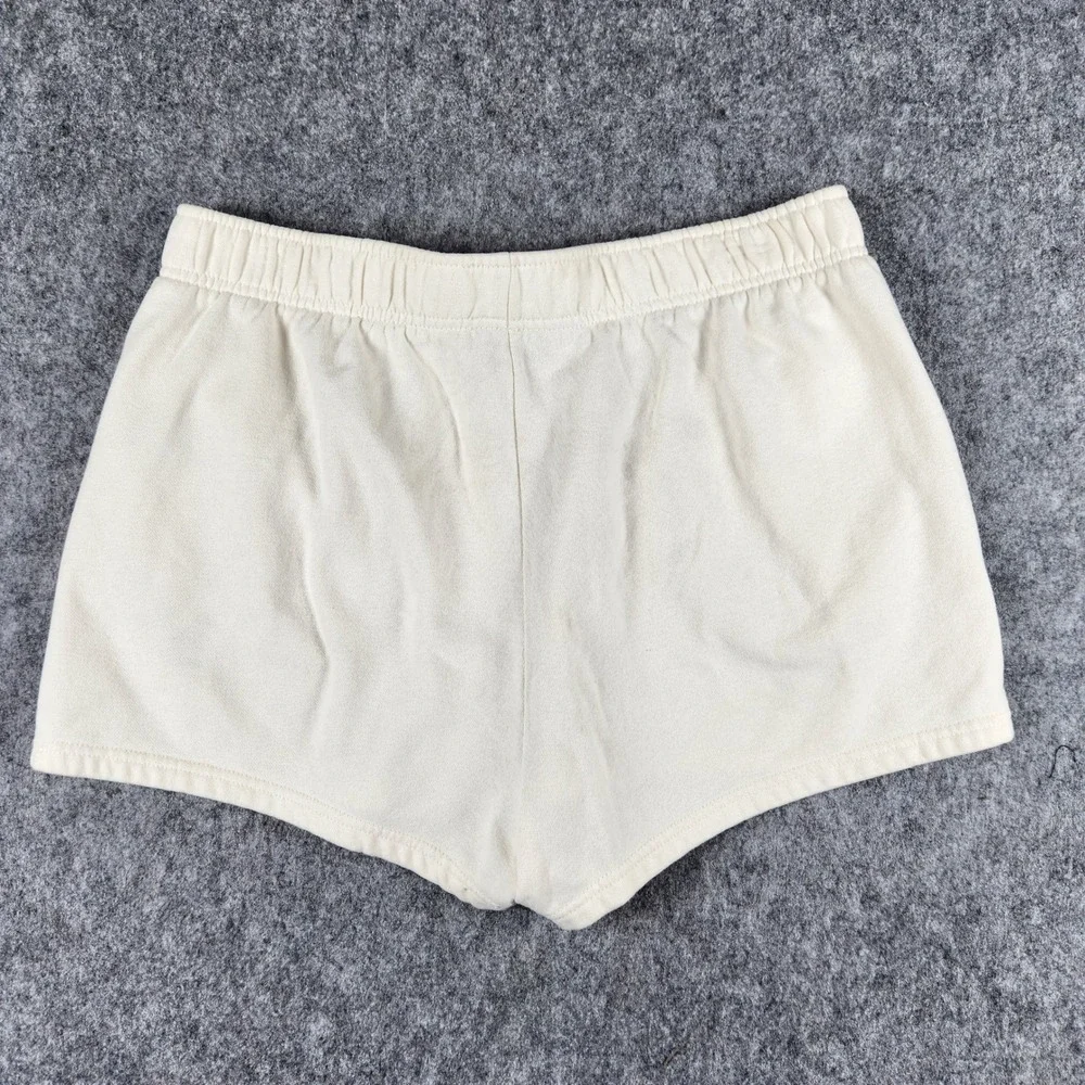The North Face Half Dome Fleece Shorts Women XL White Athletic Lounge Hiking